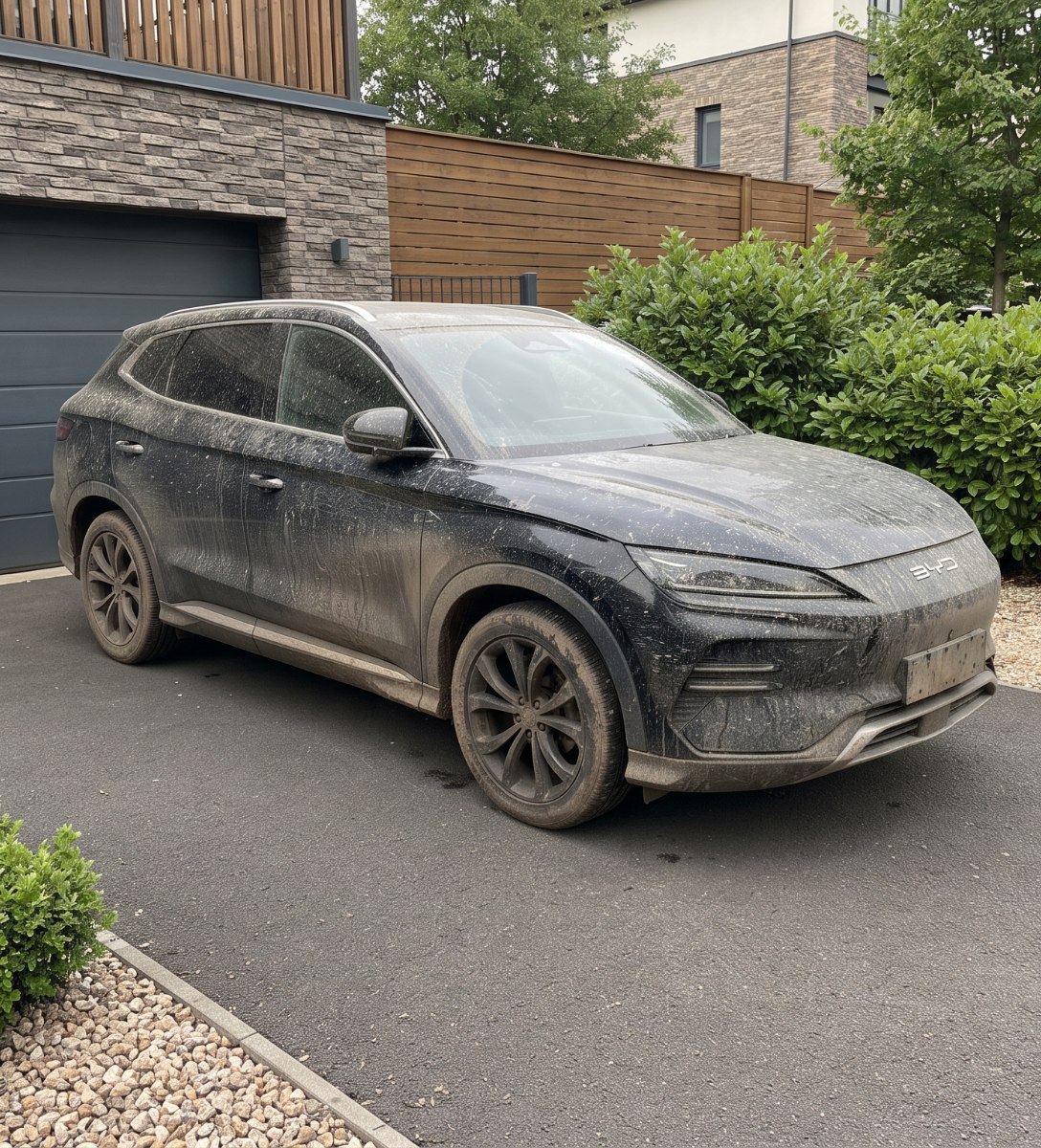Before — dull, dirty paintwork